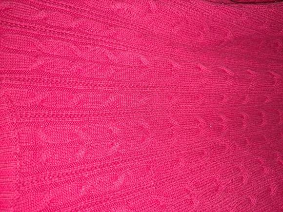 St Johns Bay Red Cable Knit Sweater Size PL - Picture 2 of 5